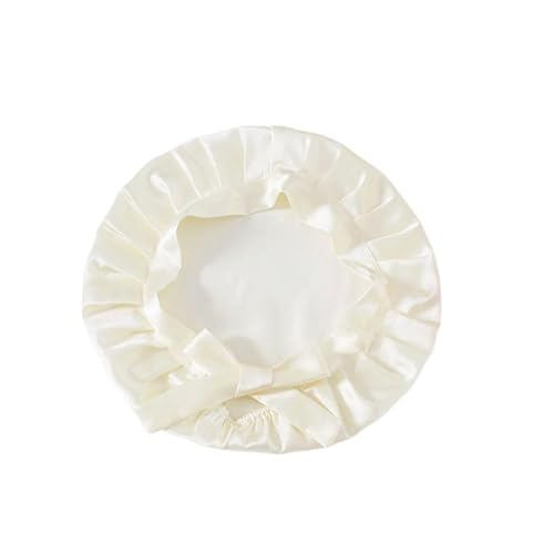 BrightGlow Seidenhaube aus 100% Reiner Maulbeerseide Schlafhaube für Frauen Satin-Haube mit Verstellbaren Bändern Nacht Schlaf Mütze Seidenhaarwickel zum Schlafen Nachtmütze Haarhaube #28 Erwachsene von BrightGlow