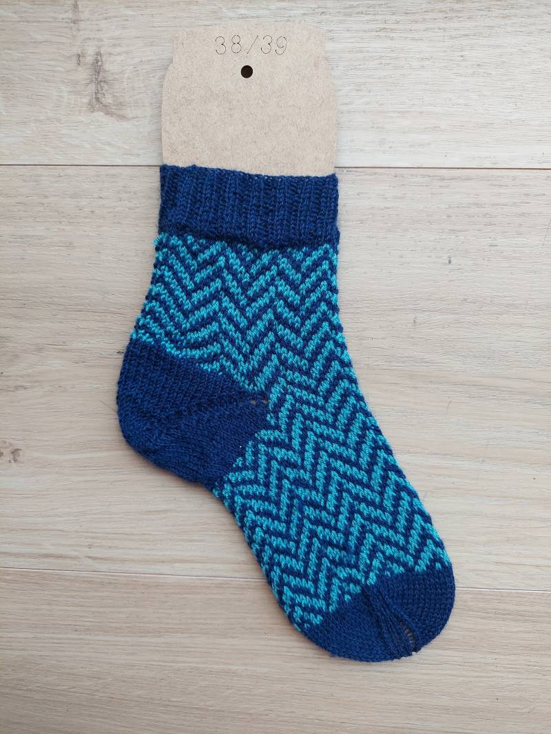 stricksocken Wollsocken Gr. 38/39 von BrightsideKnitting