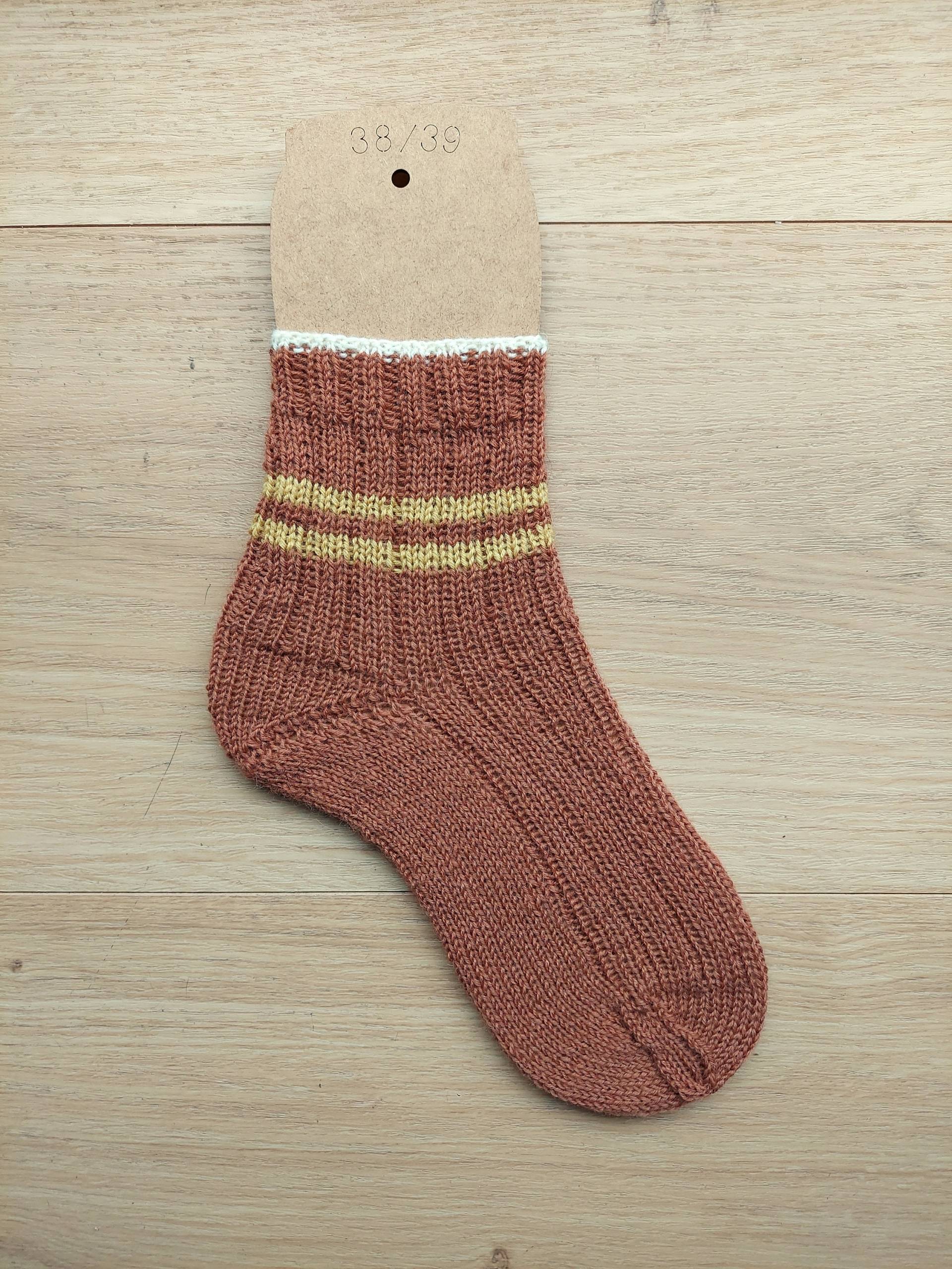 stricksocken Wollsocken Gr. 38/39 von BrightsideKnitting