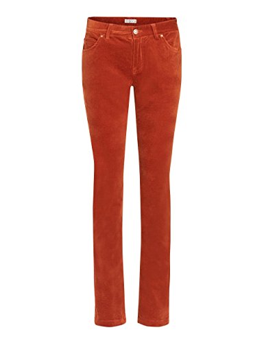 Brigitte von Boch - Damen - Hanley Samt-Hose Safran - als Business oder elegant-e Abendhose kann auch Casual getragen Werden, Größe:34 von Brigitte von Boch