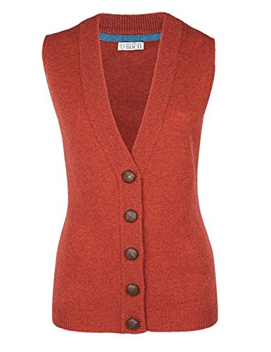 Brigitte von Boch - Damen - Moray Strick-Weste rot-orange, Größe:M von Brigitte von Boch