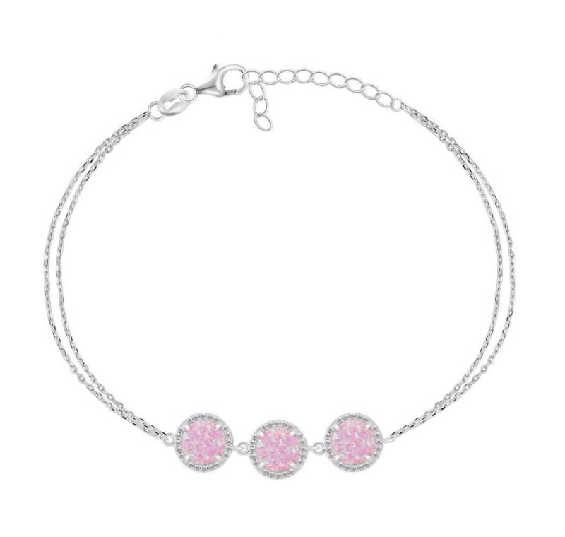 Brilio Silver Armband Charmantes Silberarmband mit synthetischen Opalen BRC71WP von Brilio Silver