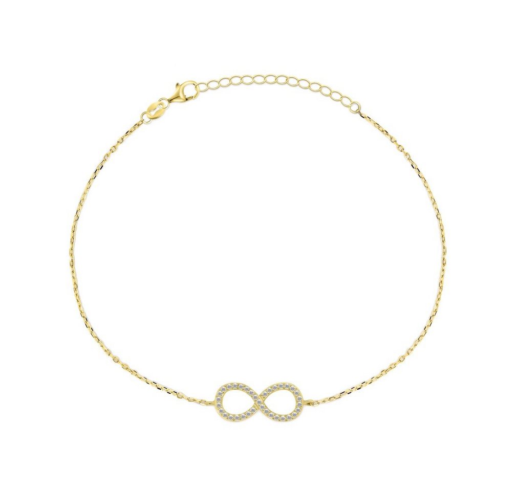 Brilio Silver Armband Dezentes vergoldetes Unendlichkeitsarmband BRC64Y von Brilio Silver