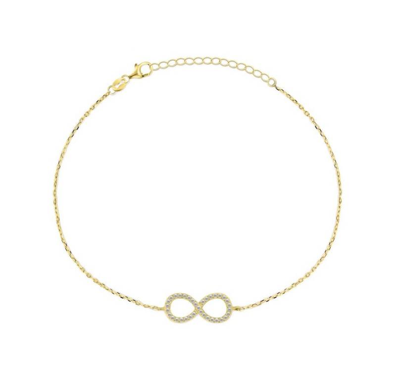 Brilio Silver Armband Dezentes vergoldetes Unendlichkeitsarmband BRC64Y von Brilio Silver
