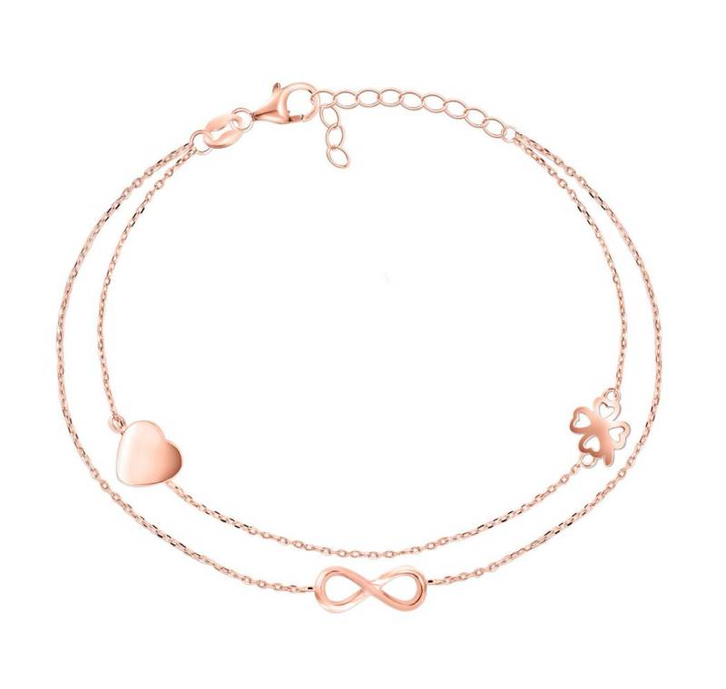 Brilio Silver Armband Double bronze bracelet with ornaments BRC34R von Brilio Silver