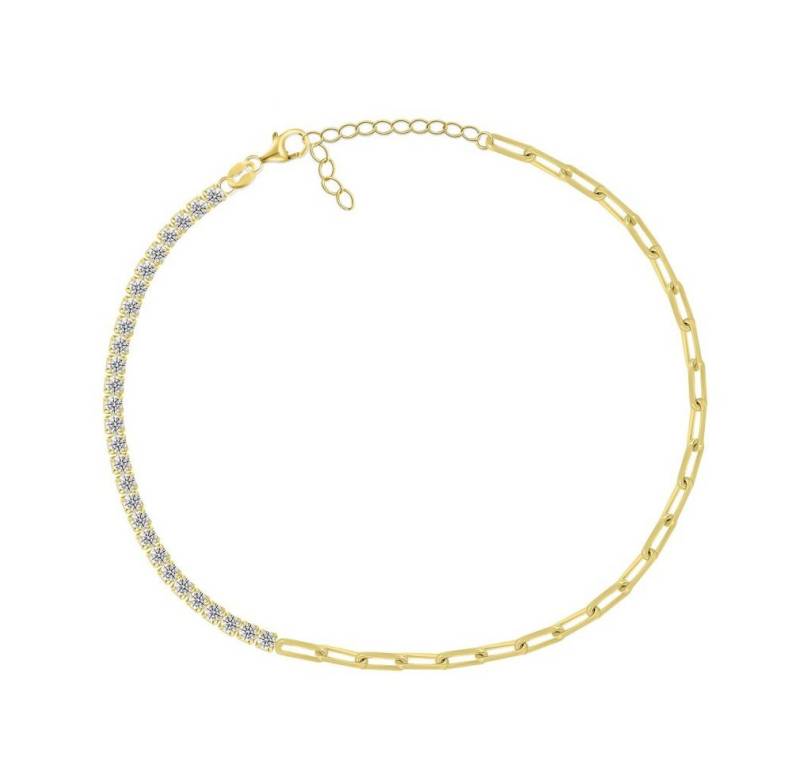Brilio Silver Armband Funkelndes vergoldetes Armband mit Zirkonen BRC68Y von Brilio Silver