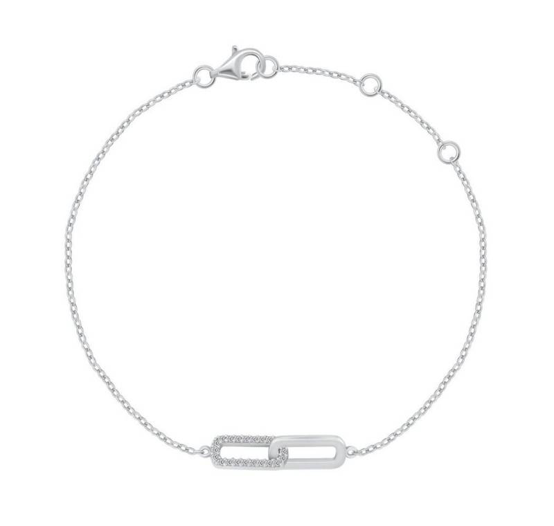 Brilio Silver Armband Minimalistisches Silberarmband mit Zirkonen BRC132W von Brilio Silver