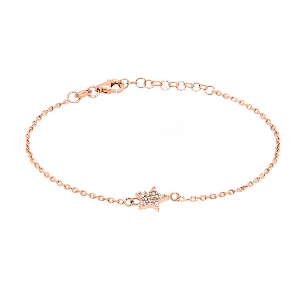 Brilio Silver Armband Playful bronze bracelet made of silver with a star BR10R von Brilio Silver