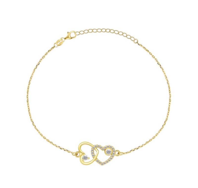 Brilio Silver Armband Romantic gold-plated bracelet with zircons BRC32Y von Brilio Silver