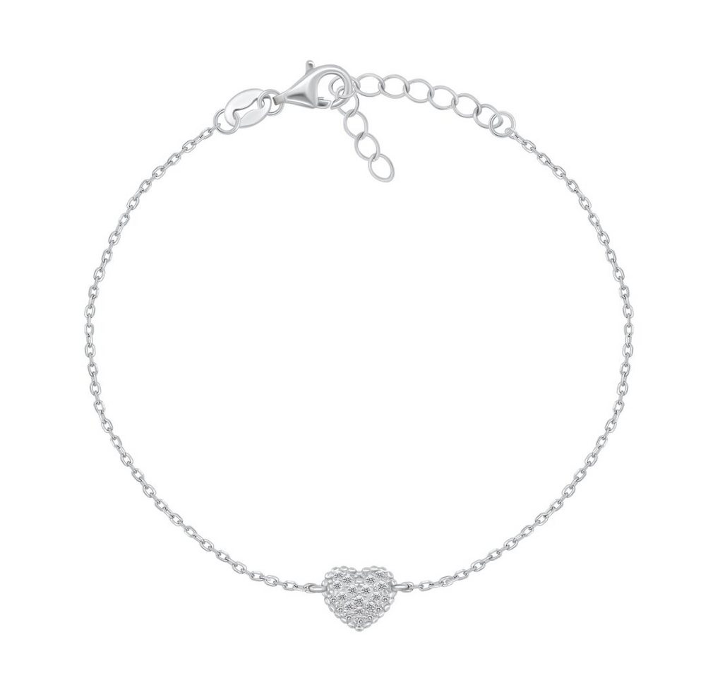Brilio Silver Armband Romantic silver bracelet with heart BR11AW von Brilio Silver