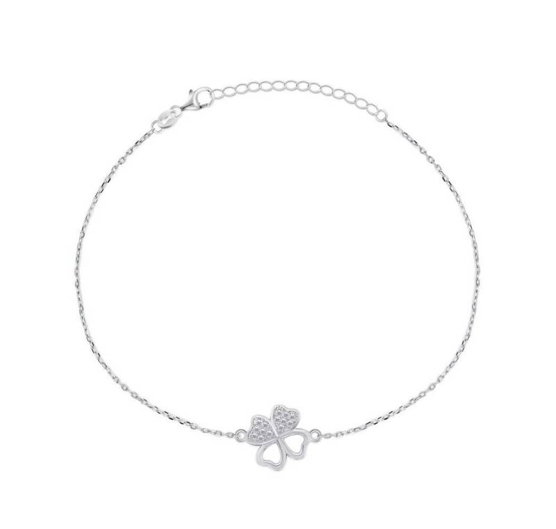 Brilio Silver Armband Silberarmband Vierblättriges Kleeblatt mit Zirkonen BRC69W von Brilio Silver
