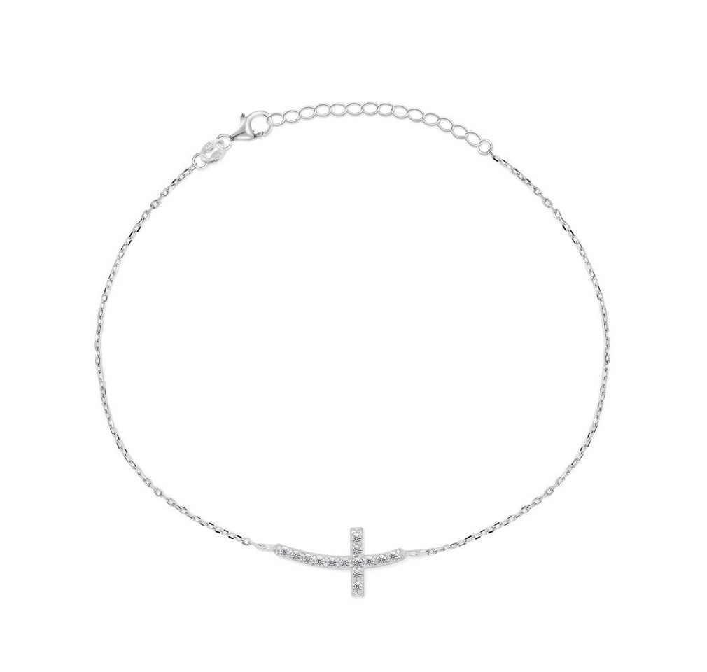 Brilio Silver Armband Zeitloses Silberarmband mit Kreuz BRC25W von Brilio Silver