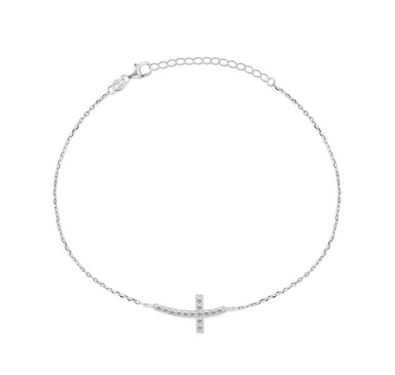 Brilio Silver Armband Zeitloses Silberarmband mit Kreuz BRC25W von Brilio Silver