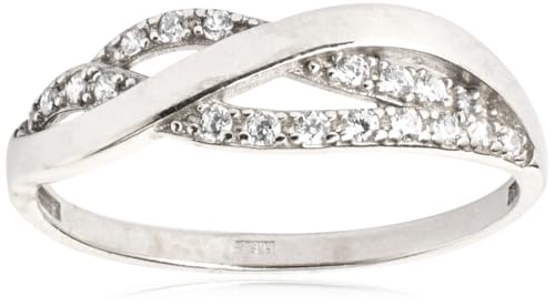 Brilio Silver Charming Silver Ring mit Zirkonia 426 001 00504 04 - Schaltkreis: 53 mm sBS3468-53. Marke:, Estándar, Metall, Kein Edelstein von Brilio Silver