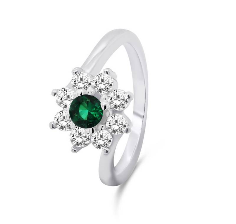 Brilio Silver Fingerring Beautiful silver ring with zircons RI053WG - Circuit: 58 mm von Brilio Silver