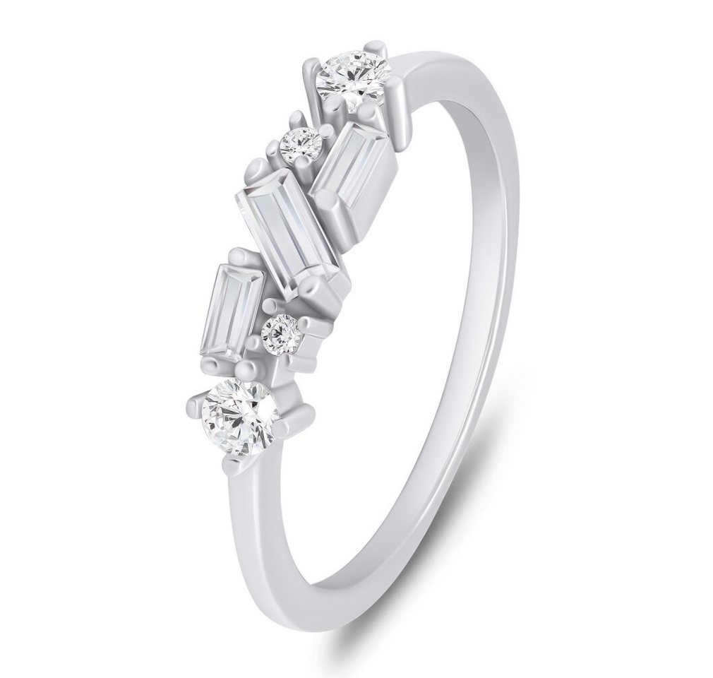 Brilio Silver Fingerring Charmanter Silberring mit Zirkonia RI071W - Ringgröße: 58 mm von Brilio Silver
