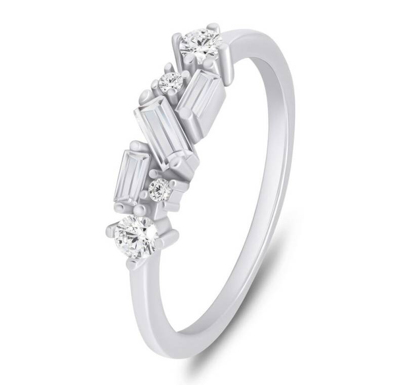 Brilio Silver Fingerring Charmanter Silberring mit Zirkonia RI071W - Ringgröße: 58 mm von Brilio Silver