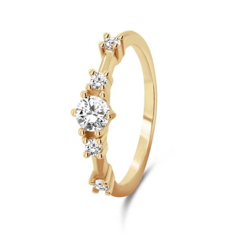 Brilio Silver Fingerring Charming gold-plated ring with zircons RI040Y - Circuit: 50 mm von Brilio Silver
