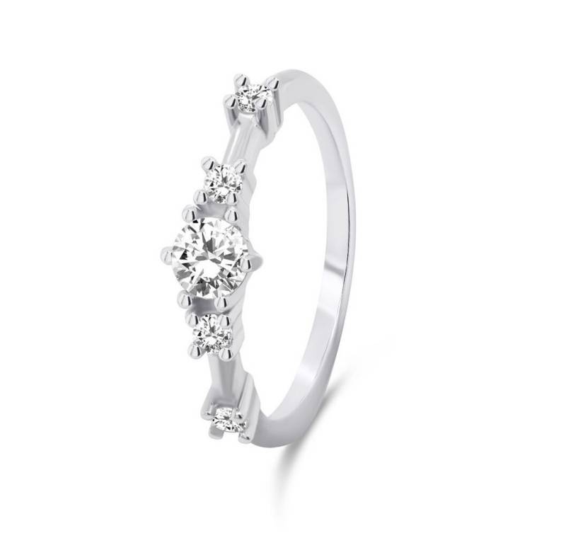 Brilio Silver Fingerring Charming silver ring with zircons RI040W - Circuit: 50 mm von Brilio Silver