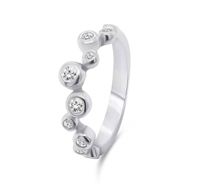 Brilio Silver Fingerring Charming silver ring with zircons RI060W - Circuit: 56 mm von Brilio Silver