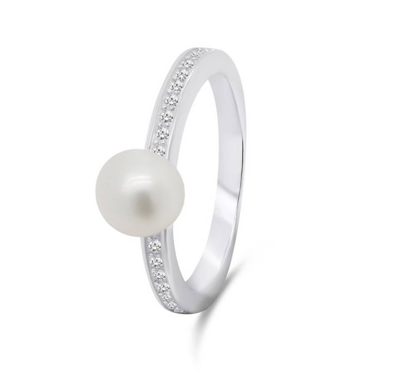 Brilio Silver Fingerring Elegant silver ring with real pearl RI055W - Circuit: 56 mm von Brilio Silver