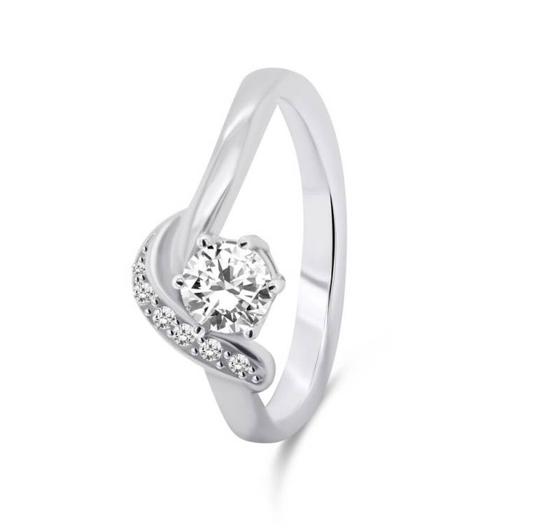 Brilio Silver Fingerring Elegant silver ring with zircons RI048W - Circuit: 54 mm von Brilio Silver
