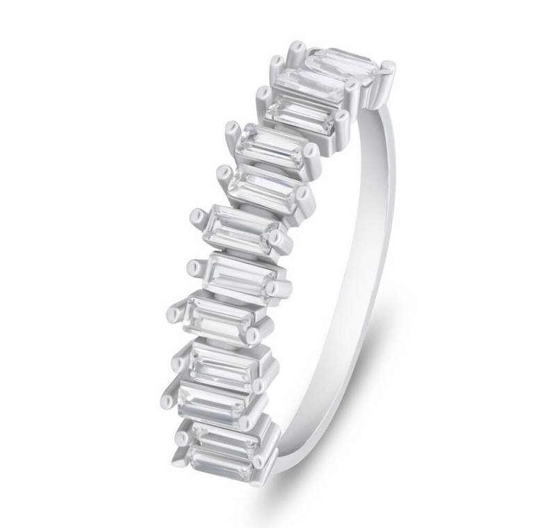 Brilio Silver Fingerring Funkelnder Silberring mit klaren Zirkonen RI096W - Ring: 52 mm von Brilio Silver