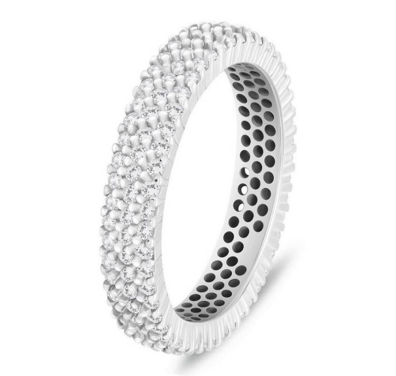 Brilio Silver Fingerring Funkelnder Silberring mit klaren Zirkonen RI117W - Kreis: 52 mm von Brilio Silver