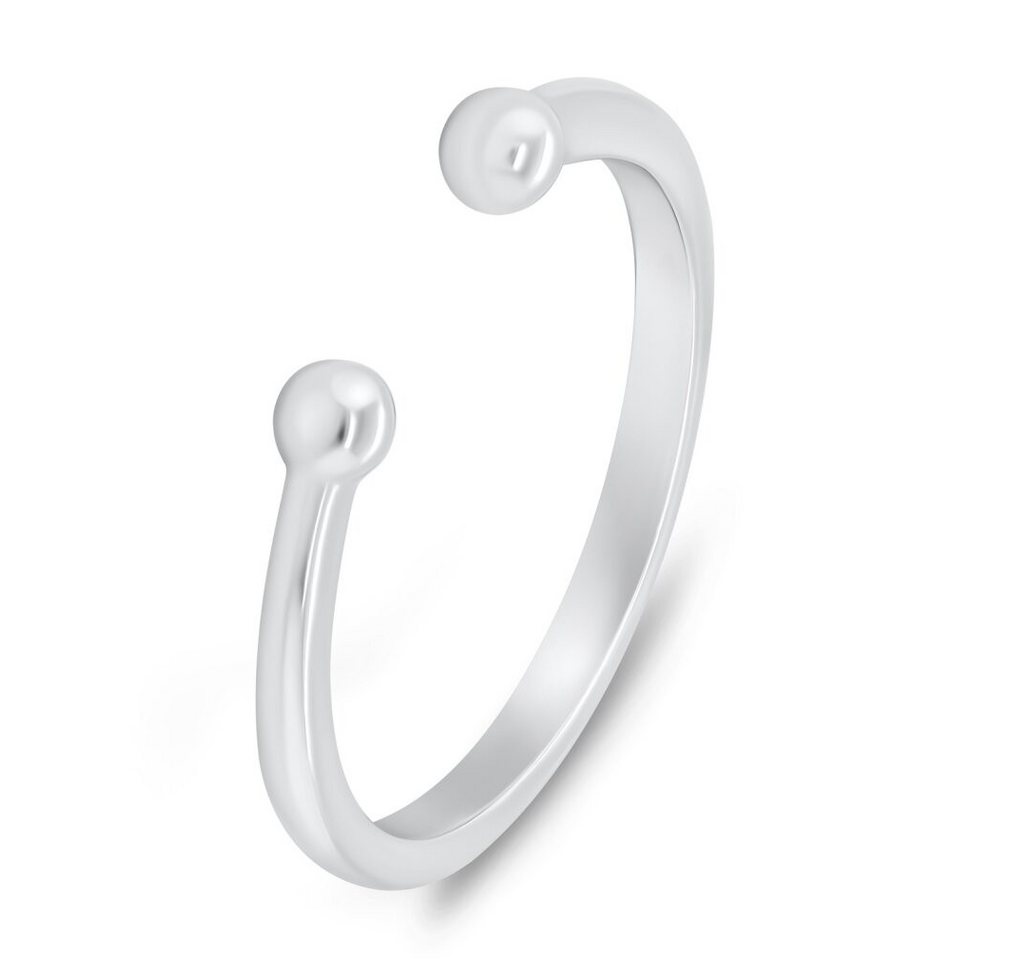 Brilio Silver Fingerring Minimalistischer offener Silberring RI104W - Kreislauf: 60 mm von Brilio Silver
