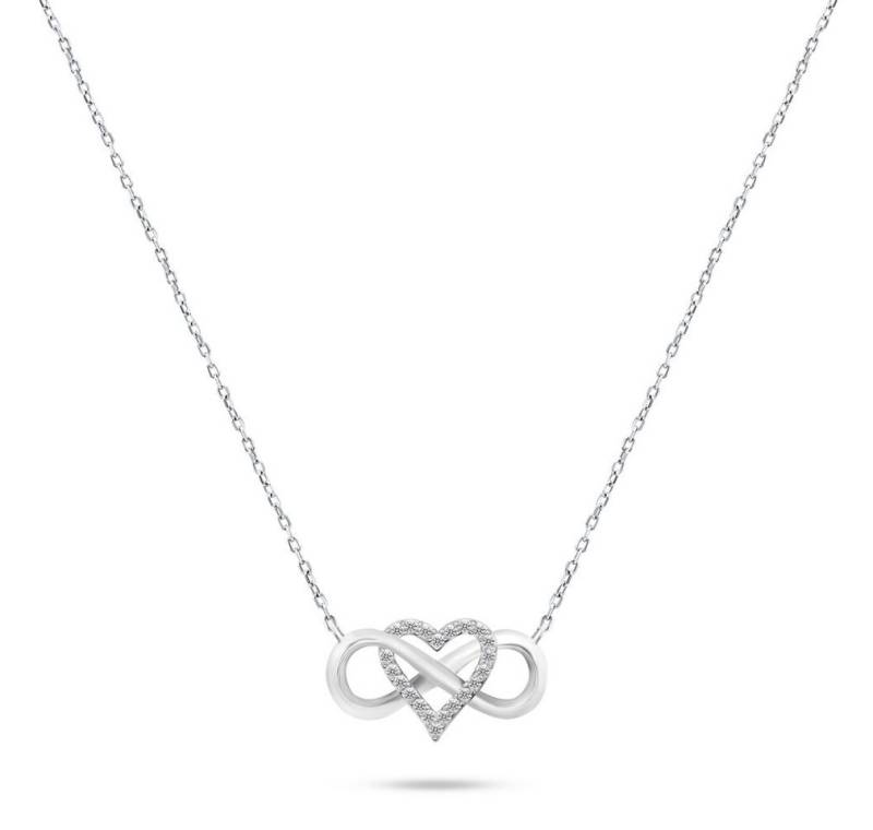 Brilio Silver Kette mit Einhänger Romantic silver necklace with zircons NCL78W von Brilio Silver