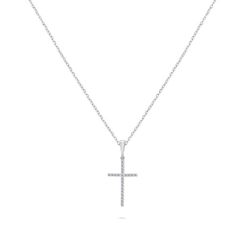 Brilio Silver Kette mit Einhänger Zeitlose silberne Kreuz-Halskette NCL50W von Brilio Silver