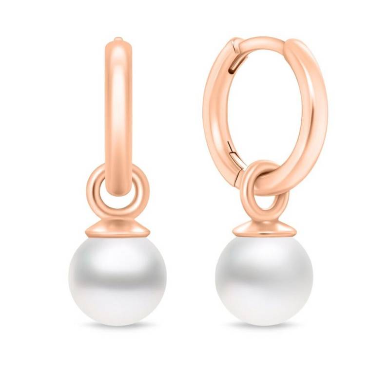 Brilio Silver Ohrring-Set 2in1 Bronze-Ohrringe mit echter Perle EA988R von Brilio Silver