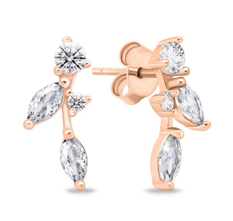 Brilio Silver Ohrring-Set Beautiful bronze earrings with zircons EA619R von Brilio Silver