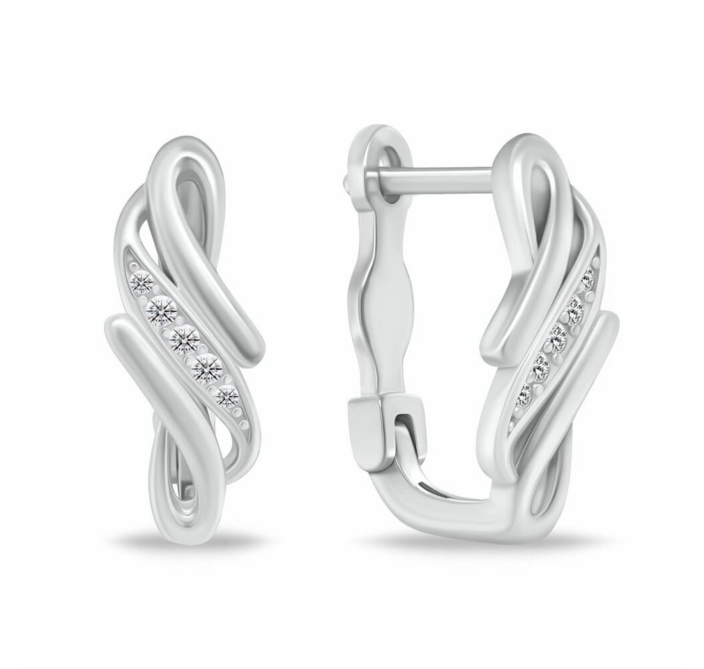 Brilio Silver Ohrring-Set Charmante Silberohrringe mit Zirkonen PE068 von Brilio Silver