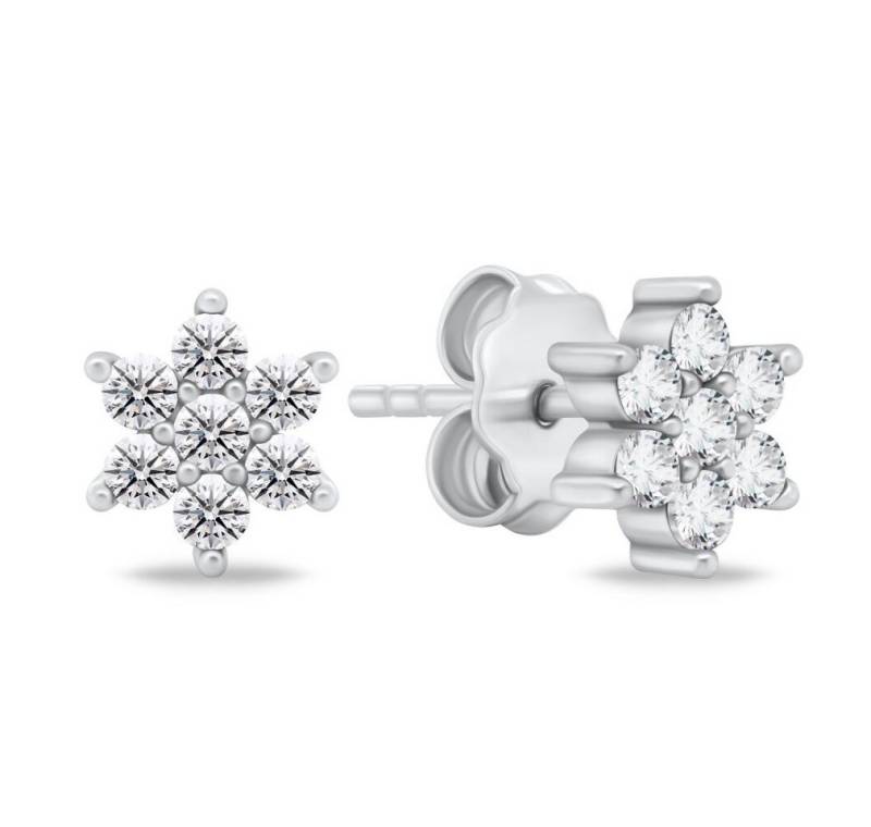 Brilio Silver Ohrring-Set Charmante Silberohrringe mit klaren Zirkonen EA846W von Brilio Silver