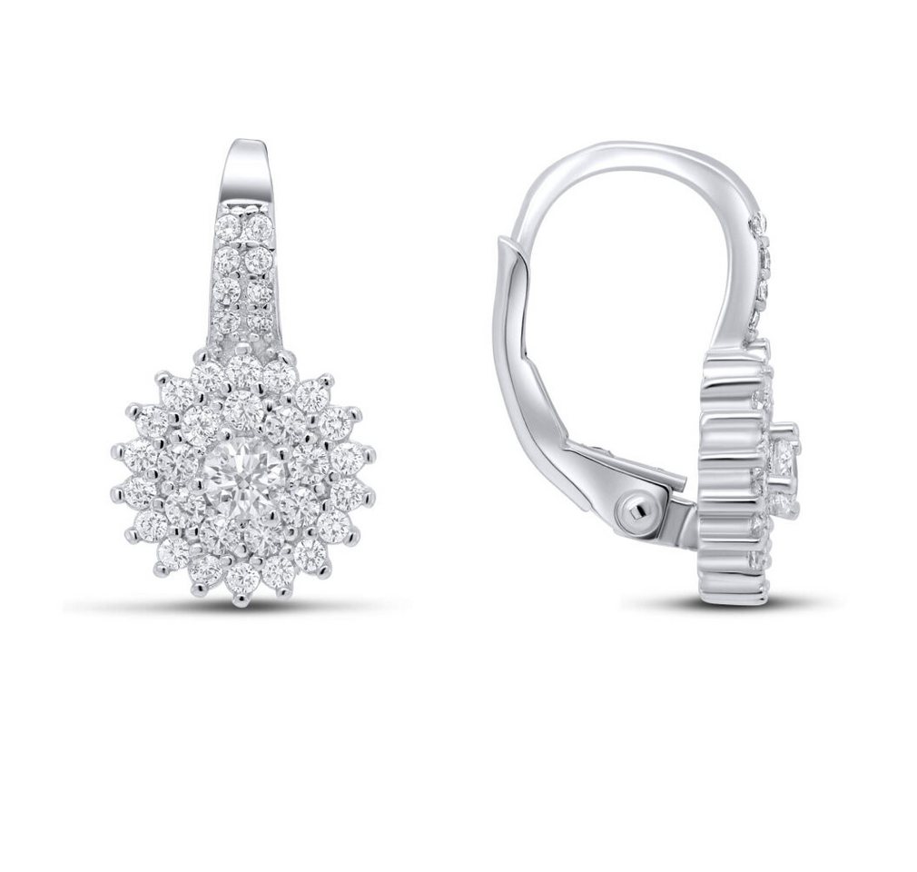Brilio Silver Ohrring-Set Charming silver earrings with zircons EA54 von Brilio Silver