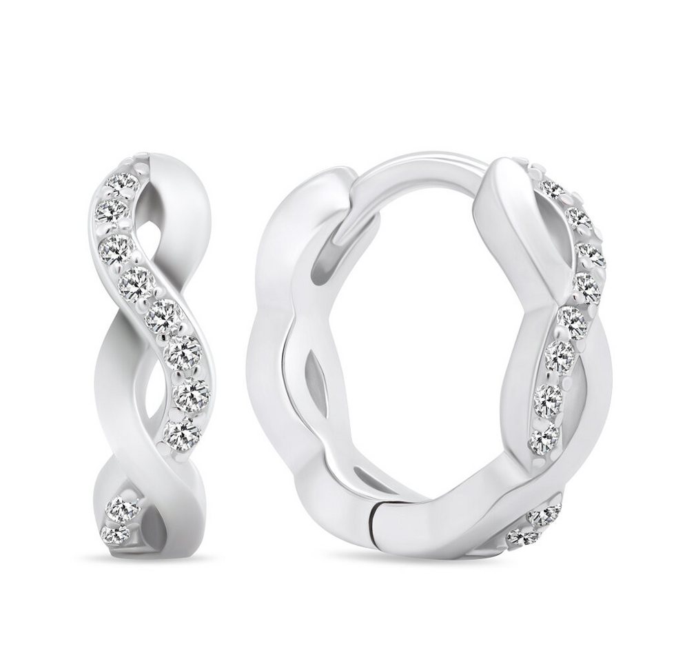 Brilio Silver Ohrring-Set Charming silver earrings with zircons EA540W von Brilio Silver