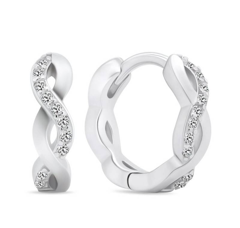 Brilio Silver Ohrring-Set Charming silver earrings with zircons EA540W von Brilio Silver