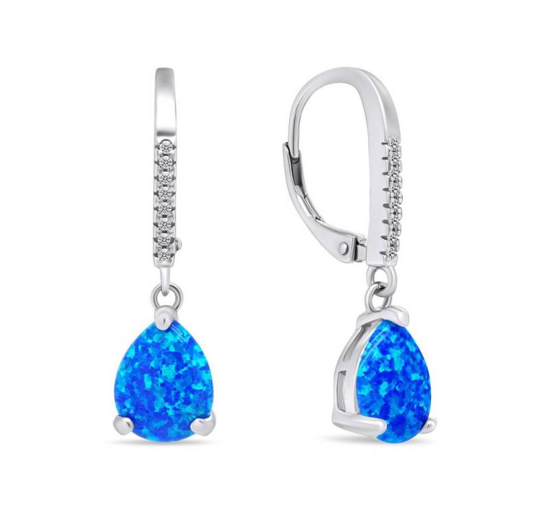 Brilio Silver Ohrring-Set Decent silver earrings with synthetic opals EA652WB von Brilio Silver