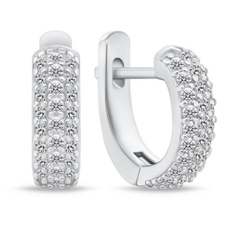 Brilio Silver Ohrring-Set Dezente Silberohrringe mit Zirkonen EA944W von Brilio Silver