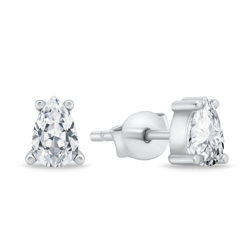 Brilio Silver Ohrring-Set Dezente Silberohrringe mit klaren Zirkonen EA860W von Brilio Silver