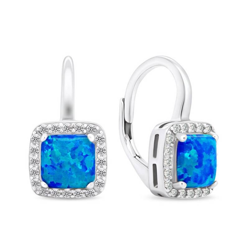 Brilio Silver Ohrring-Set Elegant silver earrings with synthetic opals EA366WB von Brilio Silver