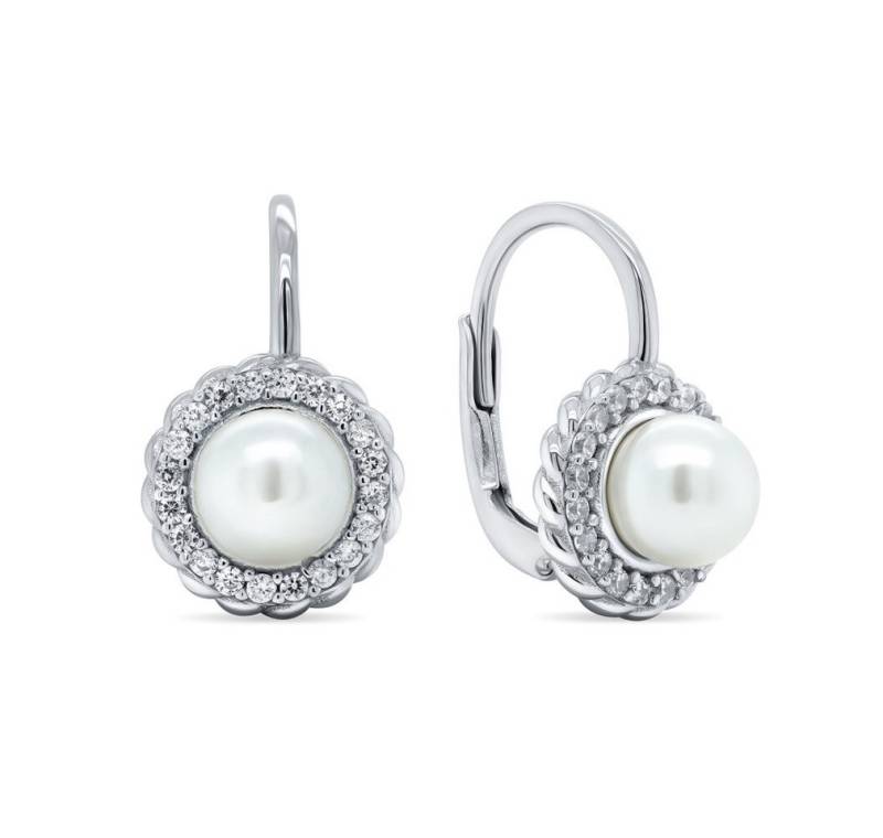 Brilio Silver Ohrring-Set Elegante Silberohrringe mit Perlen EA229W von Brilio Silver