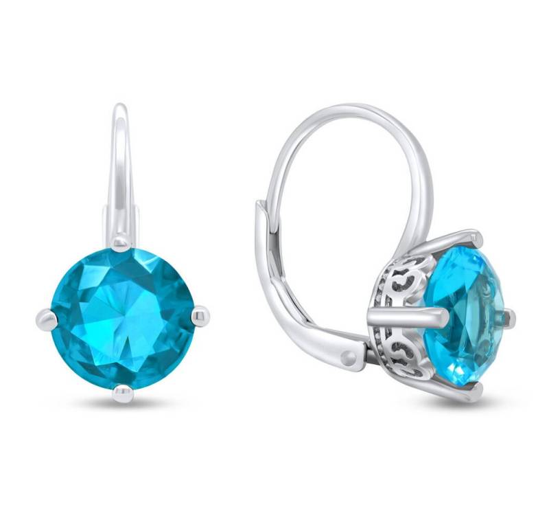Brilio Silver Ohrring-Set Fancy silver earrings with blue zircons EA302WAQ von Brilio Silver