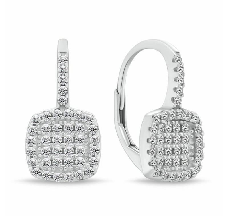 Brilio Silver Ohrring-Set Fancy silver earrings with zircons EA341W von Brilio Silver