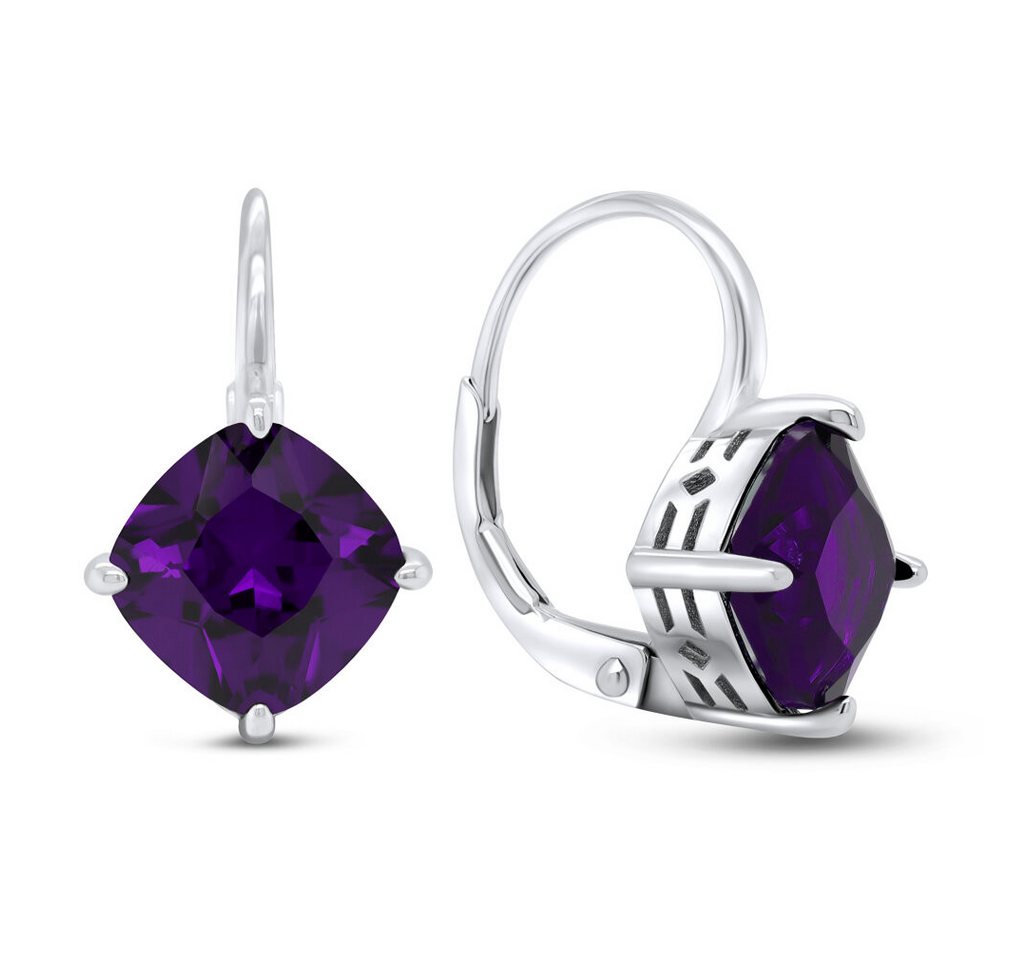 Brilio Silver Ohrring-Set Fashion silver earrings with purple zircons EA304WAM von Brilio Silver