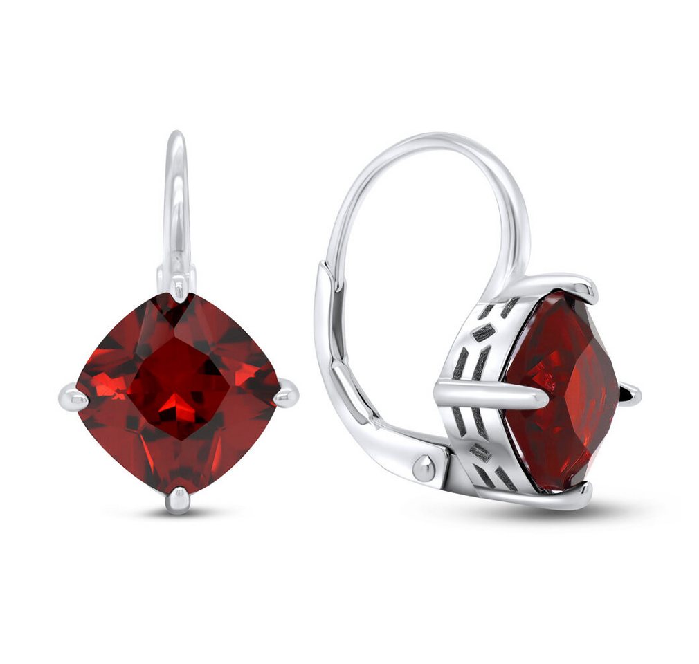 Brilio Silver Ohrring-Set Fashion silver earrings with red zircons EA304WR von Brilio Silver