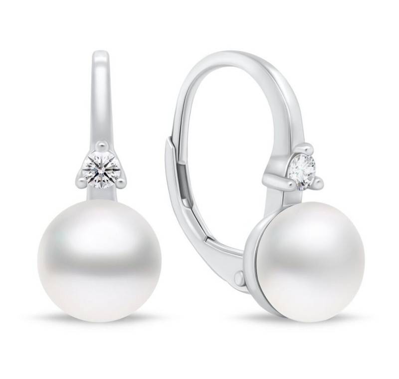 Brilio Silver Ohrring-Set Feine Silberohrringe mit Perlen EA955W von Brilio Silver