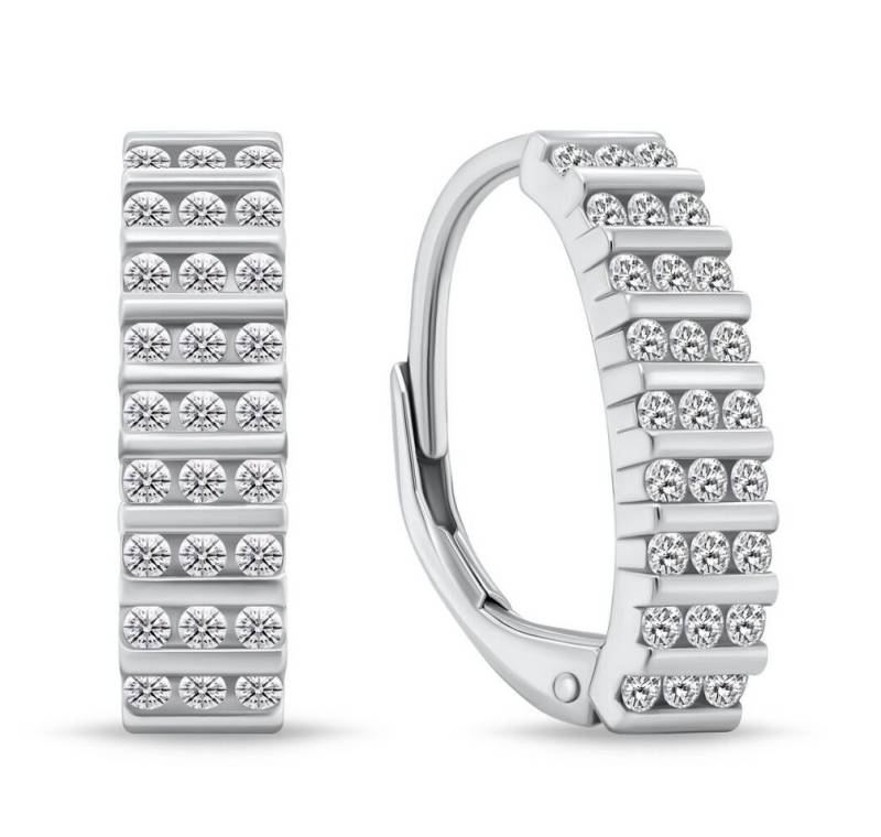 Brilio Silver Ohrring-Set Fine silver earrings with zircons EA139W von Brilio Silver