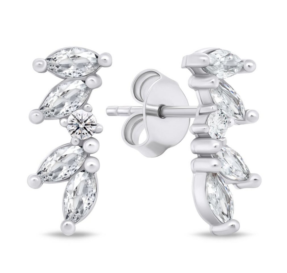 Brilio Silver Ohrring-Set Funkelnde Silberohrringe mit Zirkonen EA796W von Brilio Silver